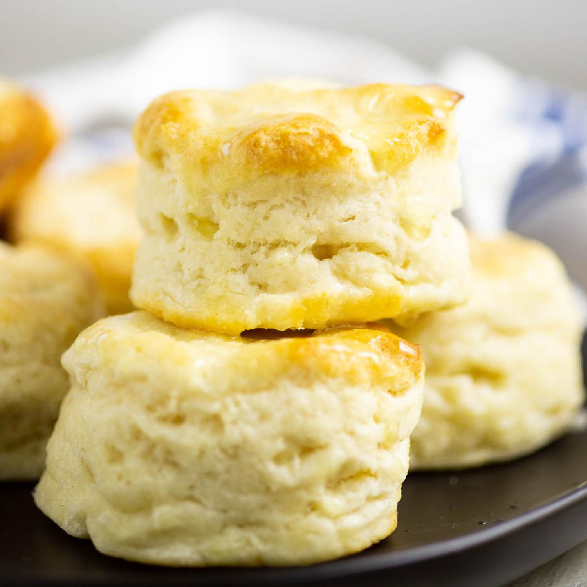  You can almost smell the fluffy goodness of these biscuits through the picture.