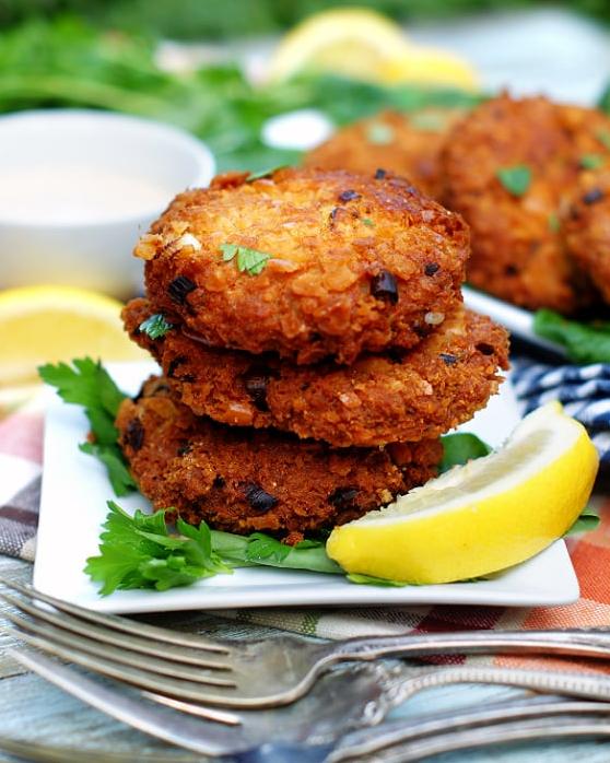  You won't find any premade salmon cakes in this Southern kitchen!